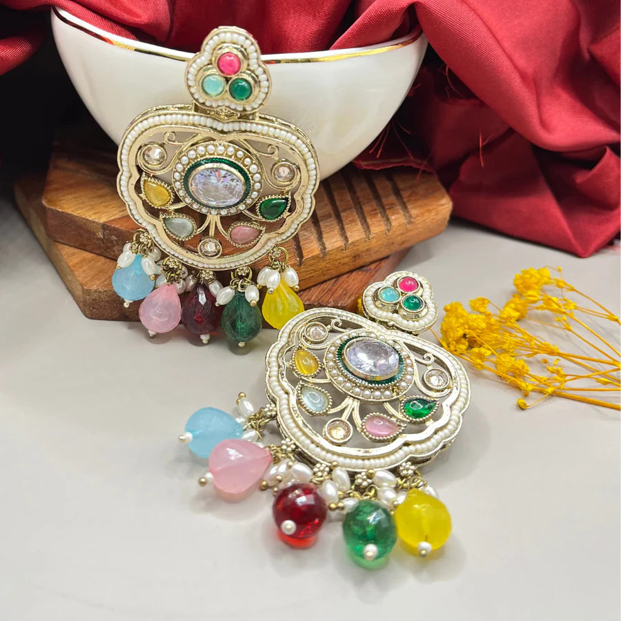 Chandbali online at affordable price, Chandbali earrings for party, wedding, function