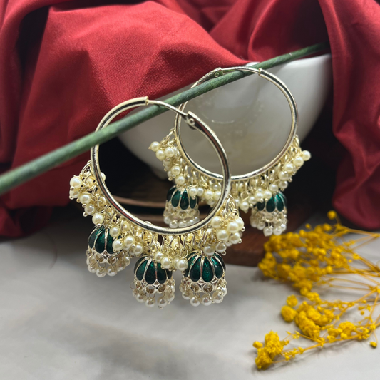 Jhumka Hoop Earrings