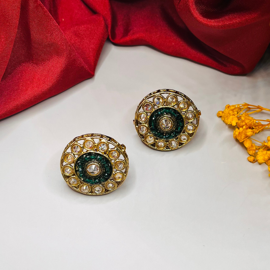 Kundan Polki Studs