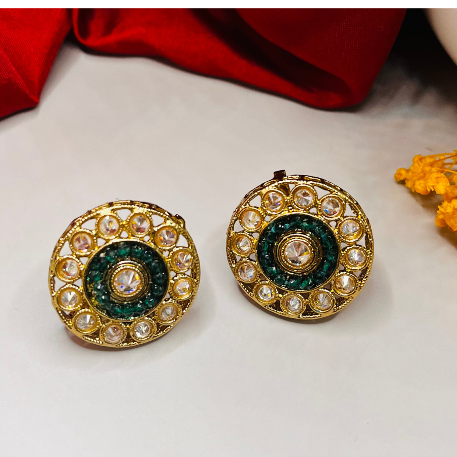 Kundan Polki Studs