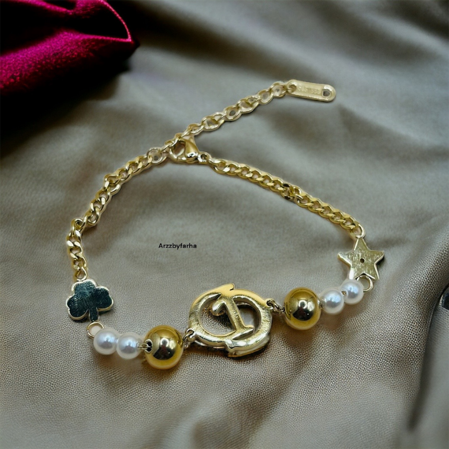 Gold Toned Charm Bracelet