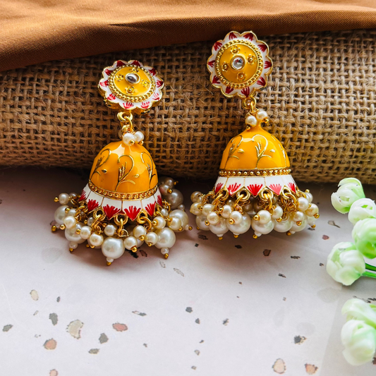 Beautiful Bell Jhumkas Earrings