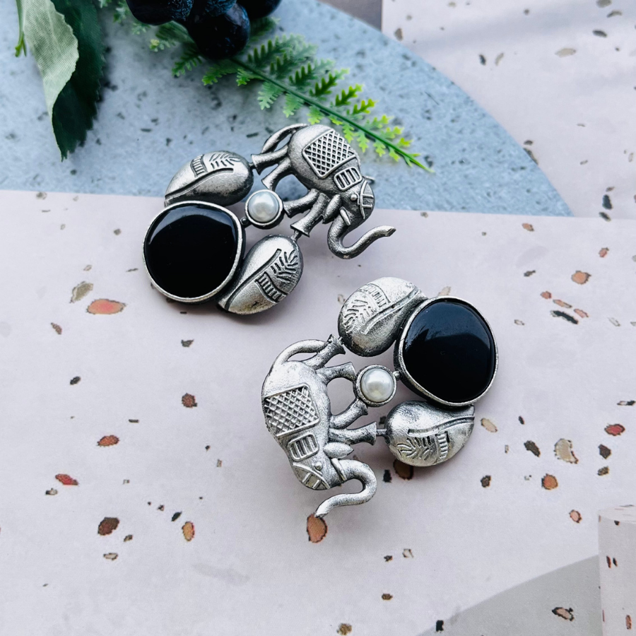 Elephant Black Studs