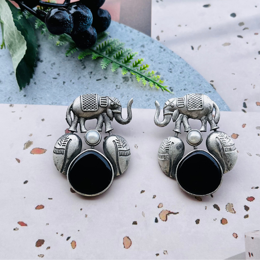 Elephant Black Studs