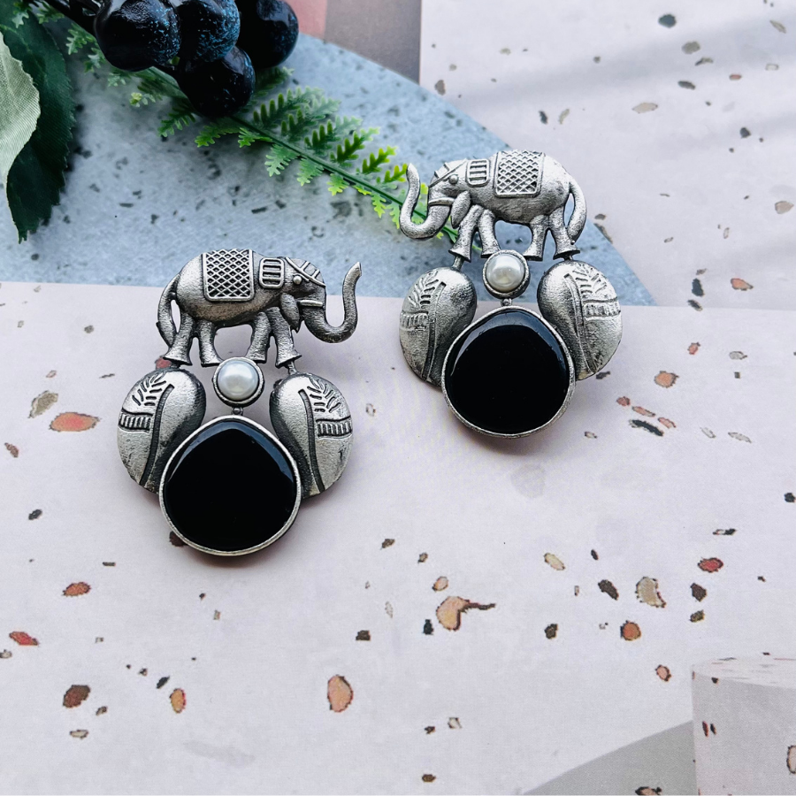 Elephant Black Studs