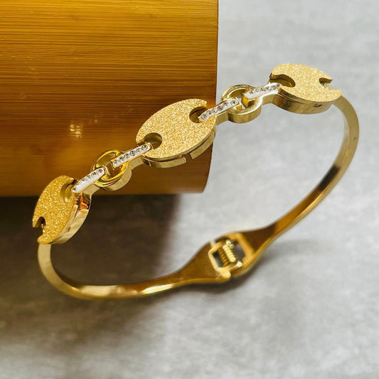 Shimmery Gold Cuff Bracelet