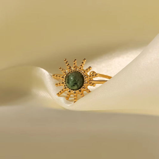 18k Gold Plating Ring Stone Ring