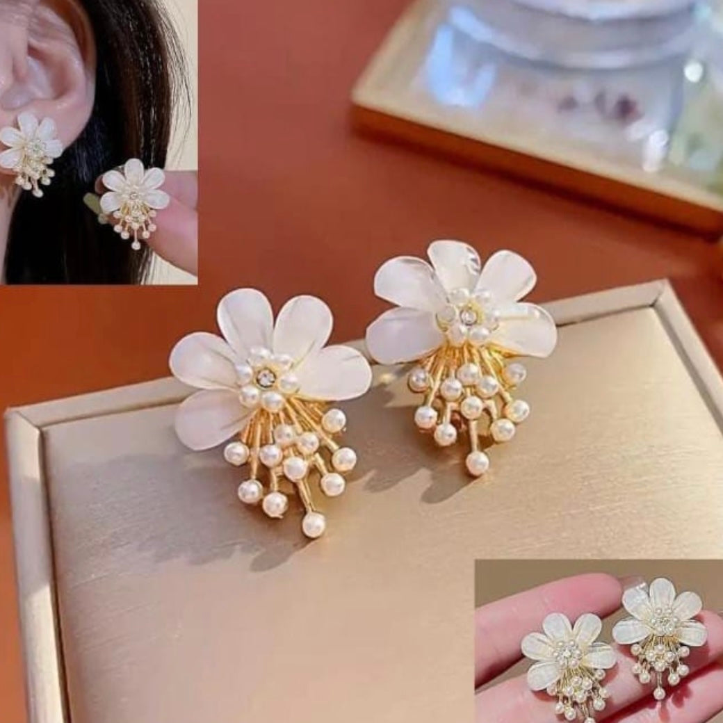 White Flower Studs