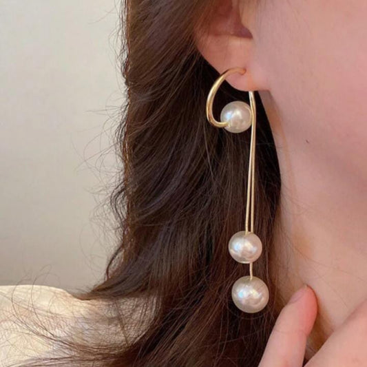 Pearl Tassel Drop Earring