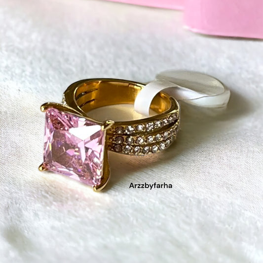 Best Seller Pink Stone AD Ring