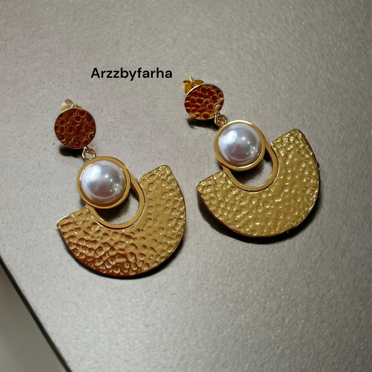 18k Gold Plated Pearl Drop Earring