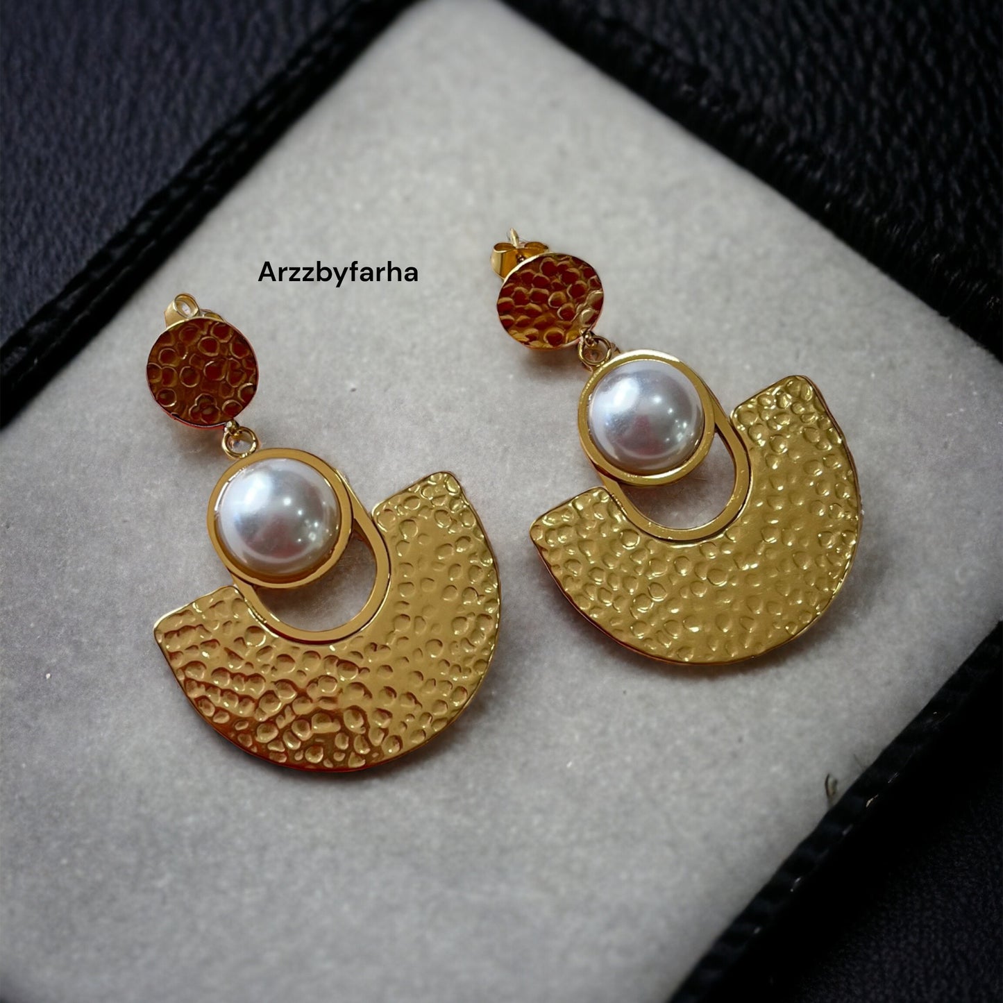 18k Gold Plated Pearl Drop Earring