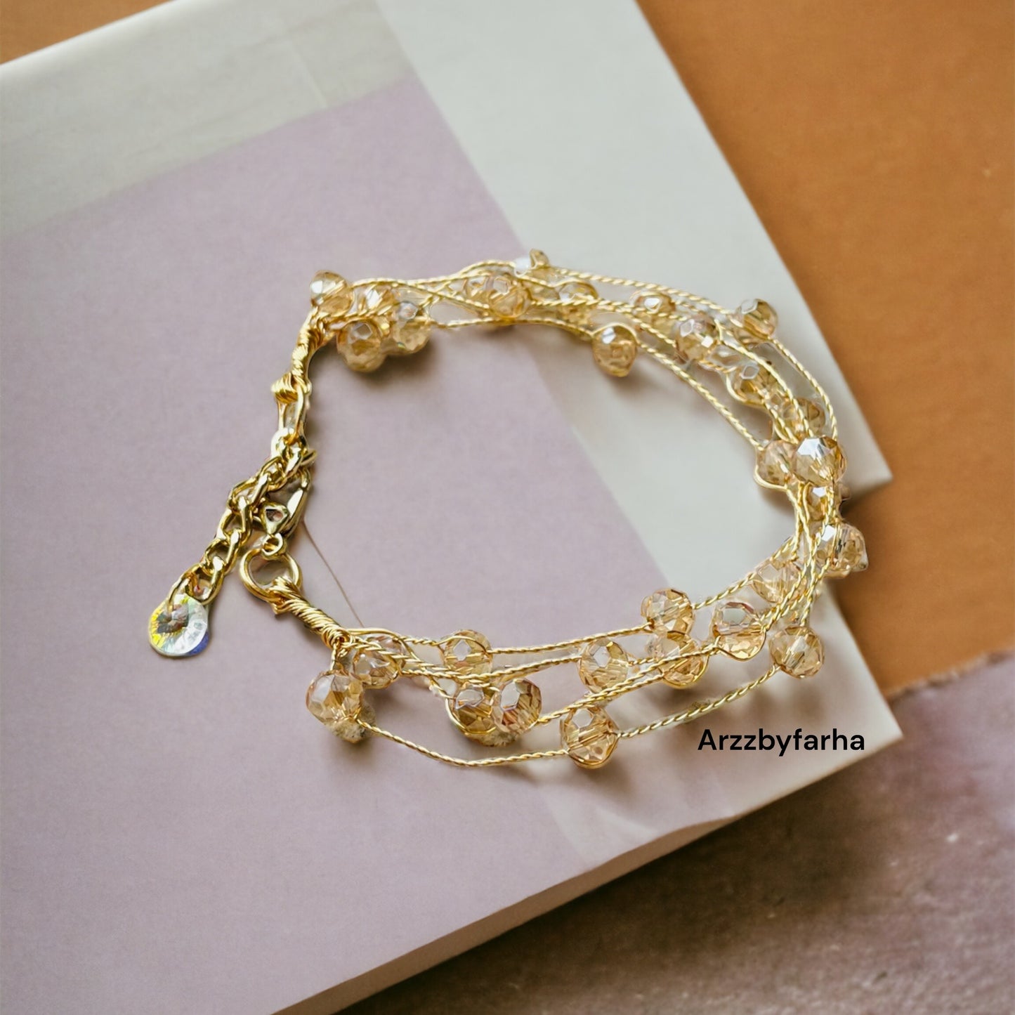 Crystal Beads Charm Bracelet