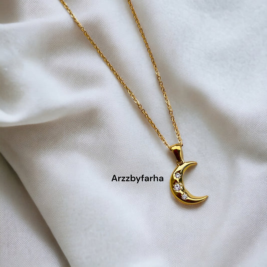 Moon AD Gold Chain