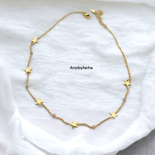 Sequence Star Gold Chain