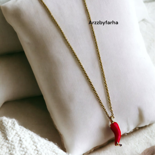 Red Chilli Pendant Chain