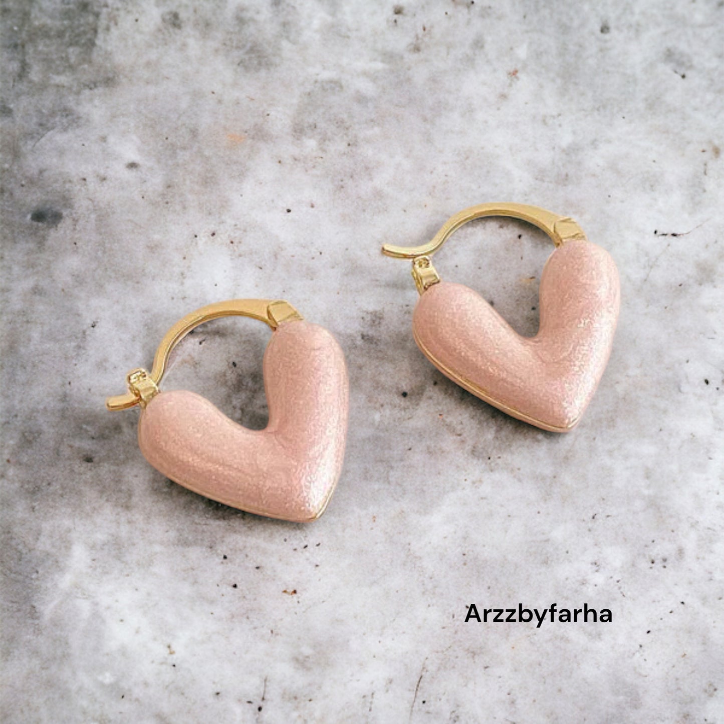 Pink Heart Shape Earrings