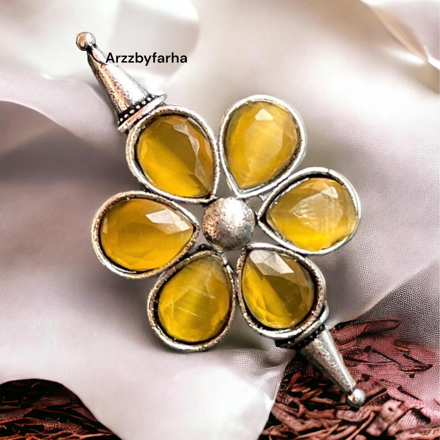 Yellow Flower Finger Ring