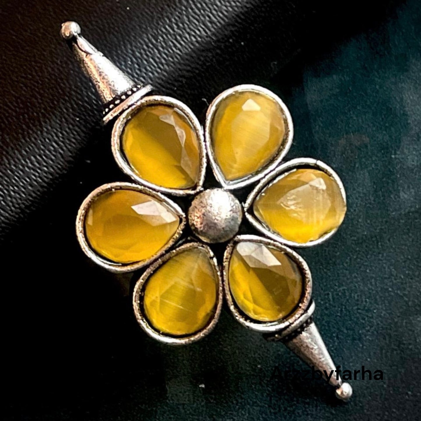 Yellow Flower Finger Ring