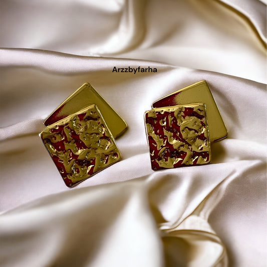 Chunky Square Earrings