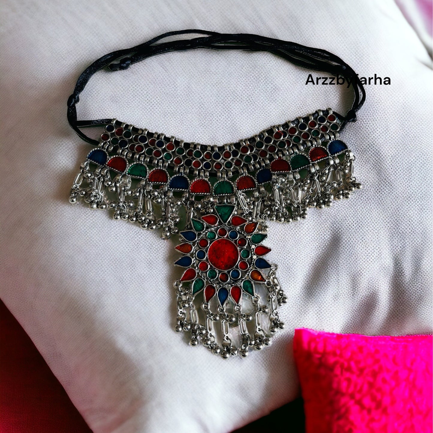 Multicolor Ghungroo Choker Necklace