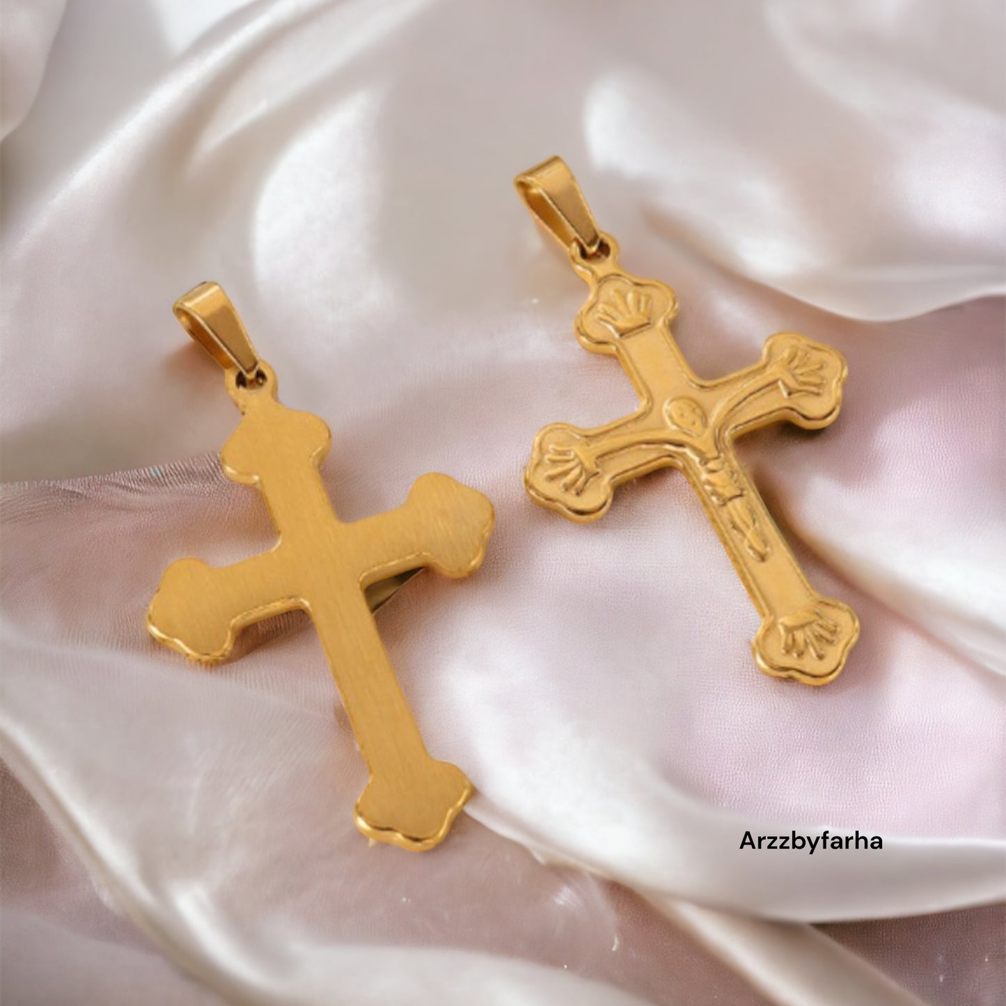 18k Gold Plated Cross Pendant Only