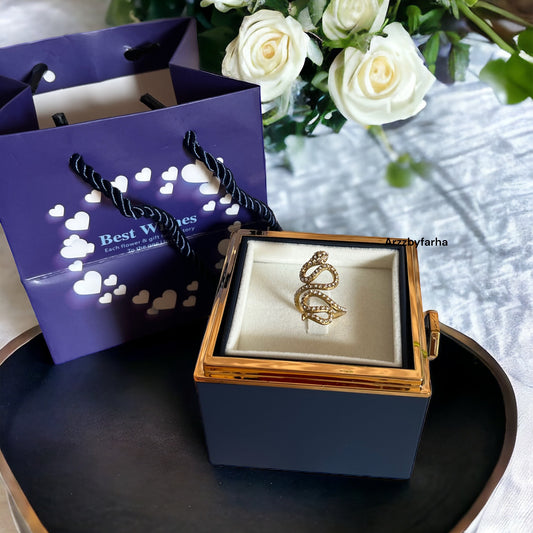 Luxe Snake Statement Ring Gift Combo