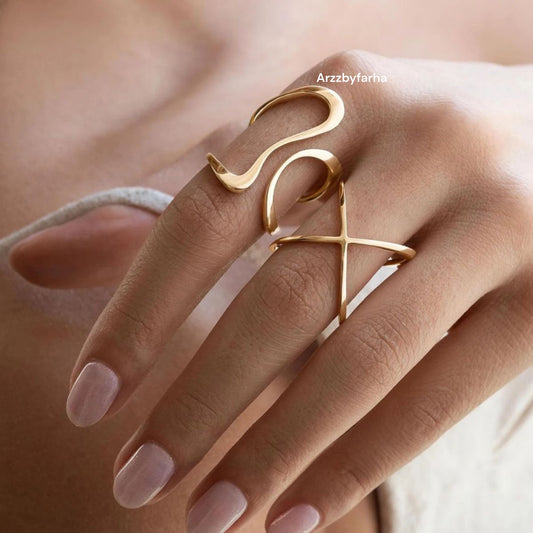 18k Gold Plated Finger Ring