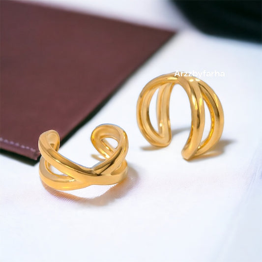 18k Gold Single Ear Cuff