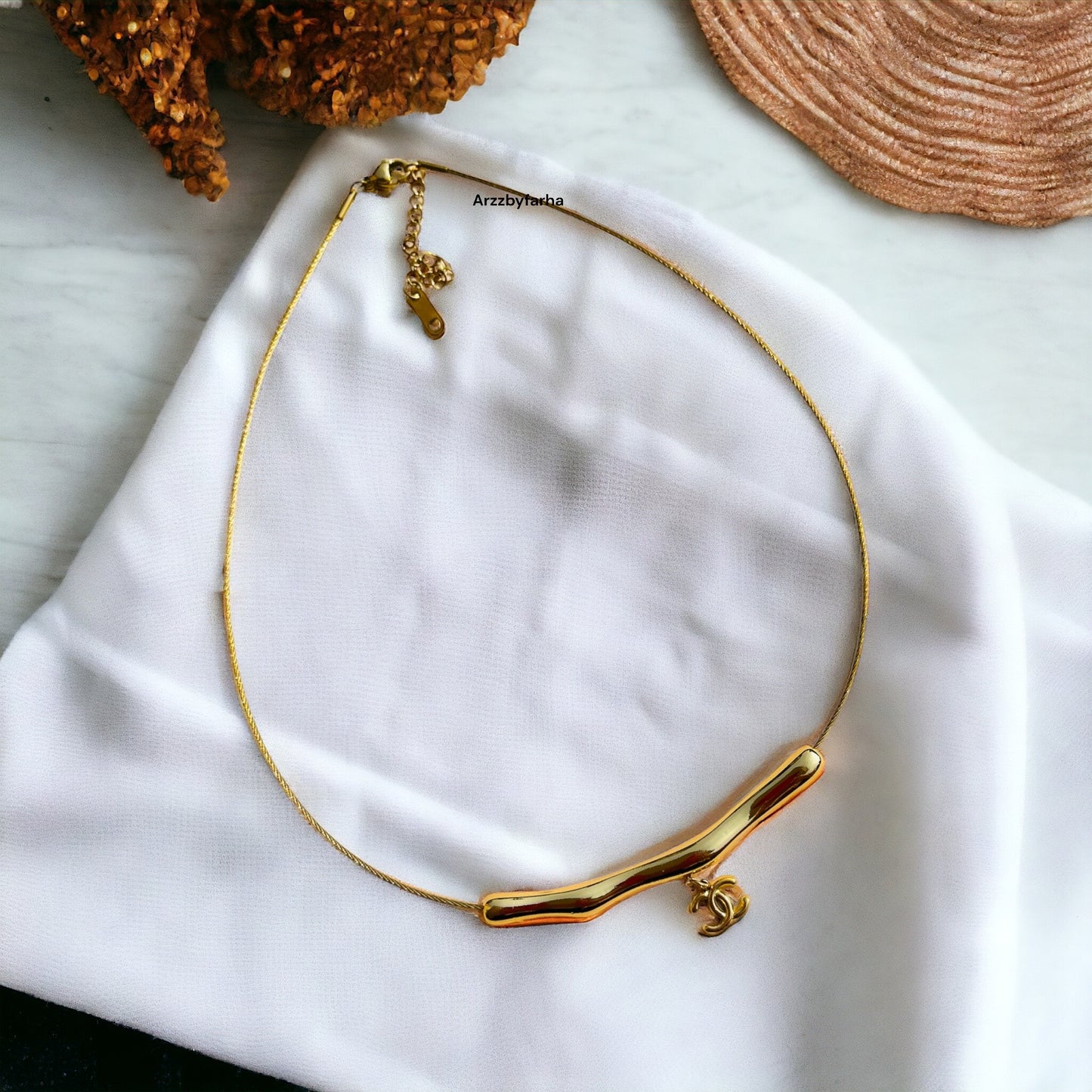 Brand Inspired Gold Necklace