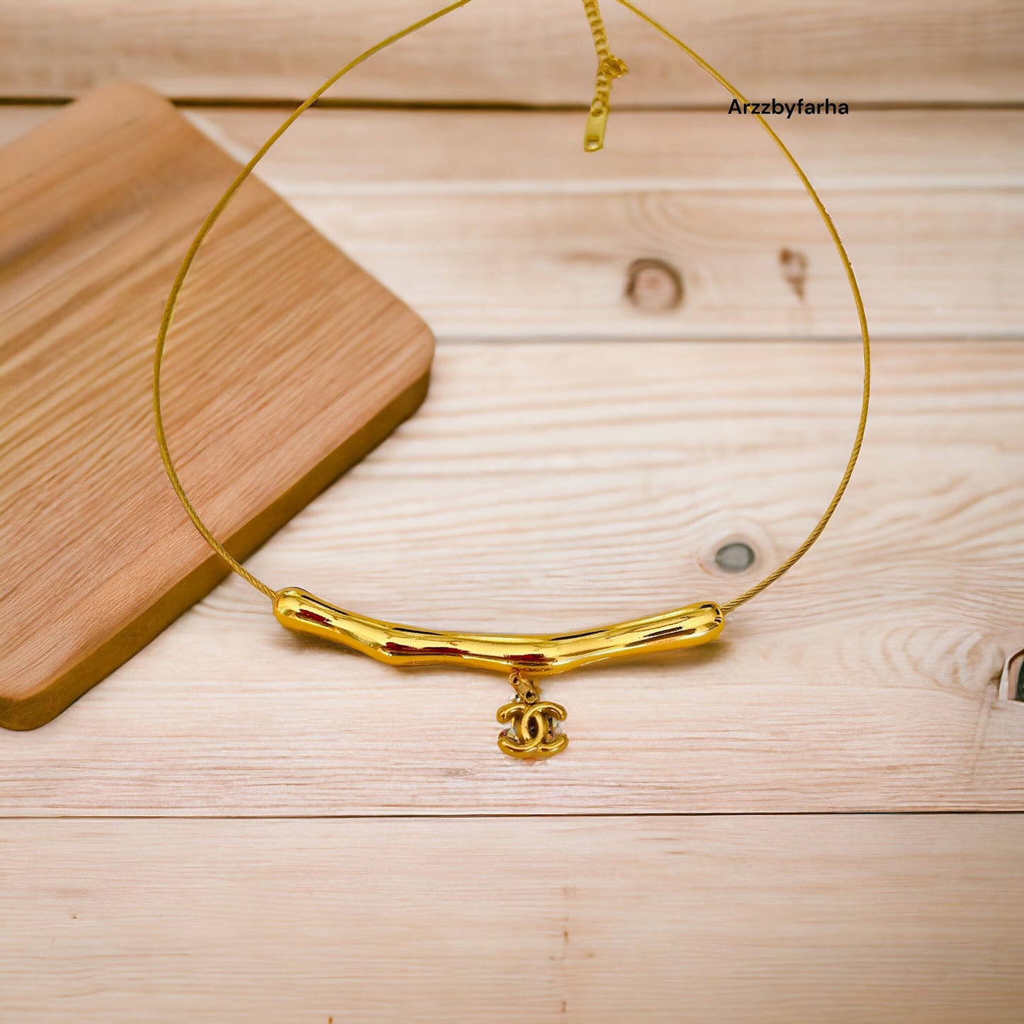 Brand Inspired Gold Necklace