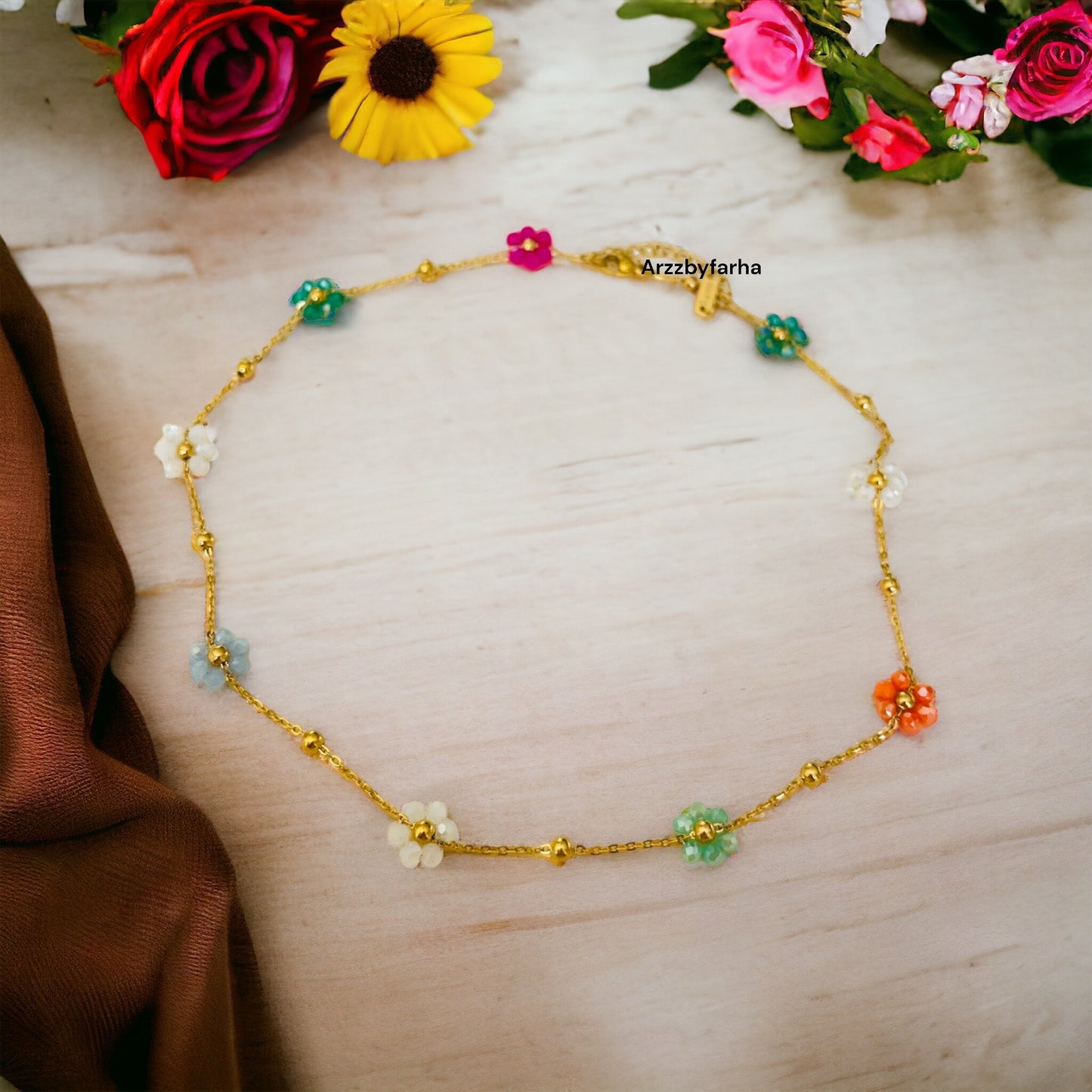 Multicolor Flower Necklace