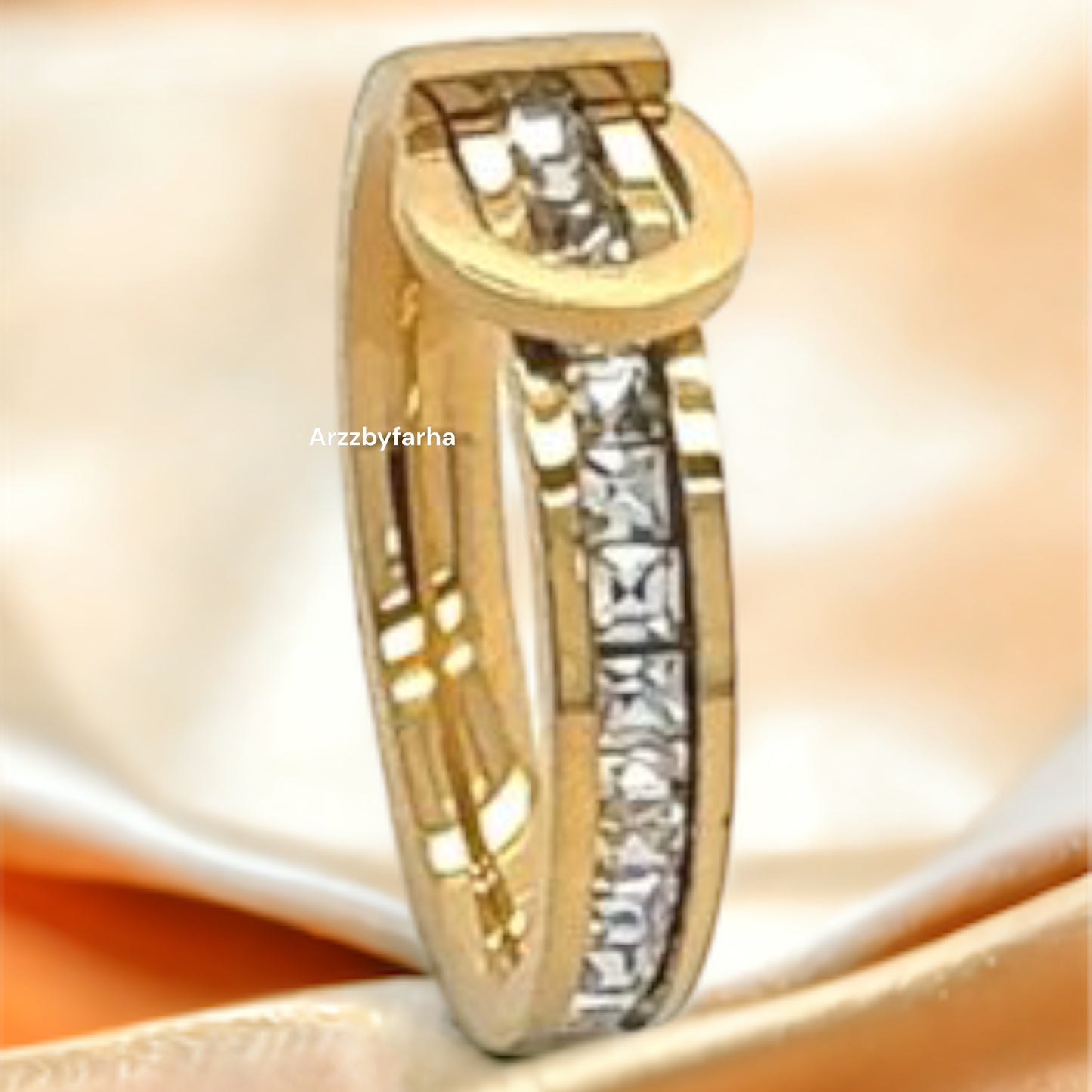 18k Gold Plated Belt Finger Ring