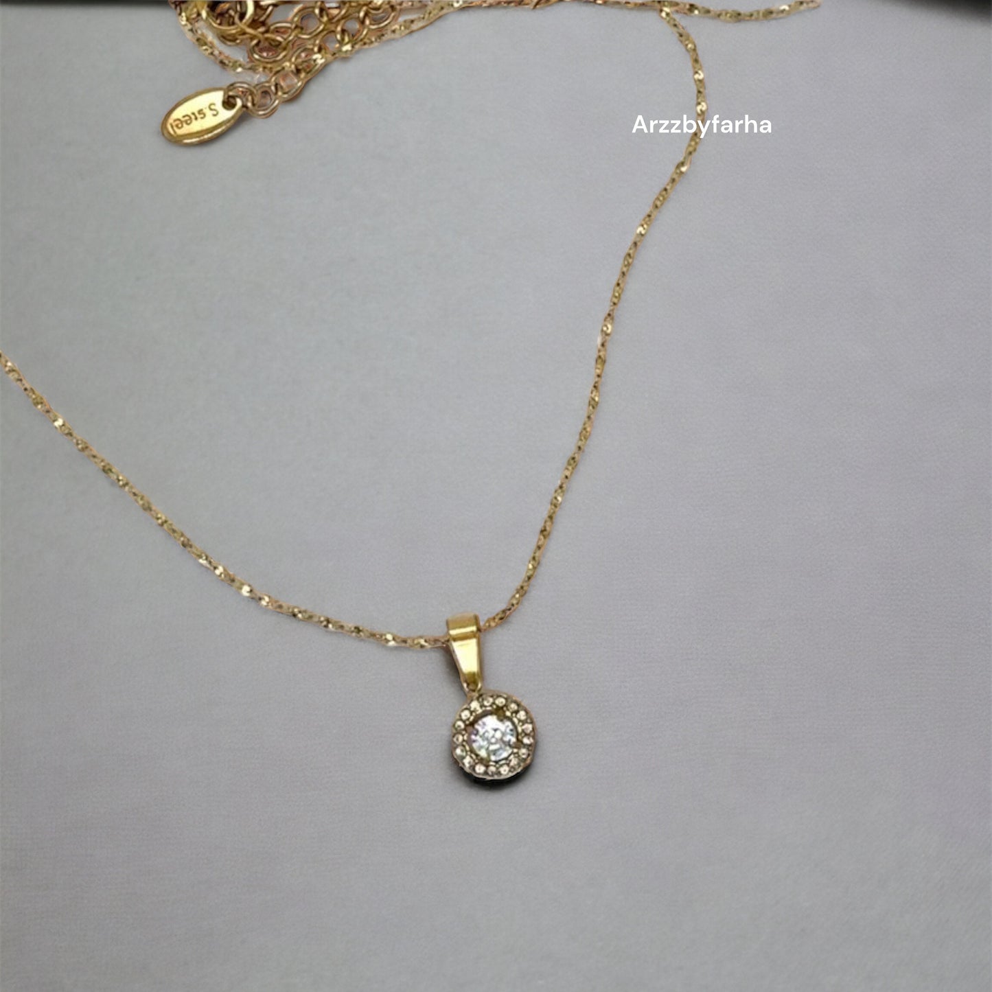 Dainty Diamond Pendant Necklace