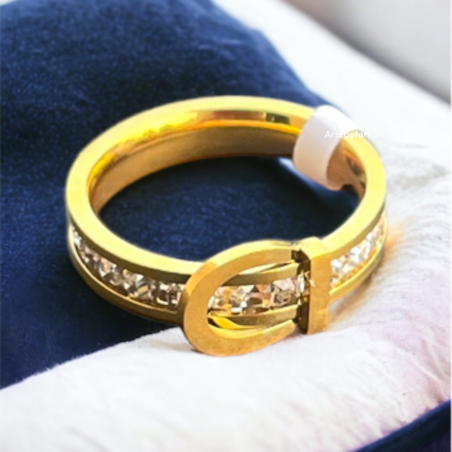 18k Gold Plated Belt Finger Ring