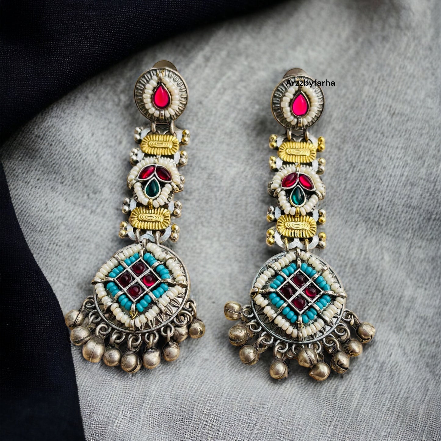 Multicolor Fusion Dangler Earrings