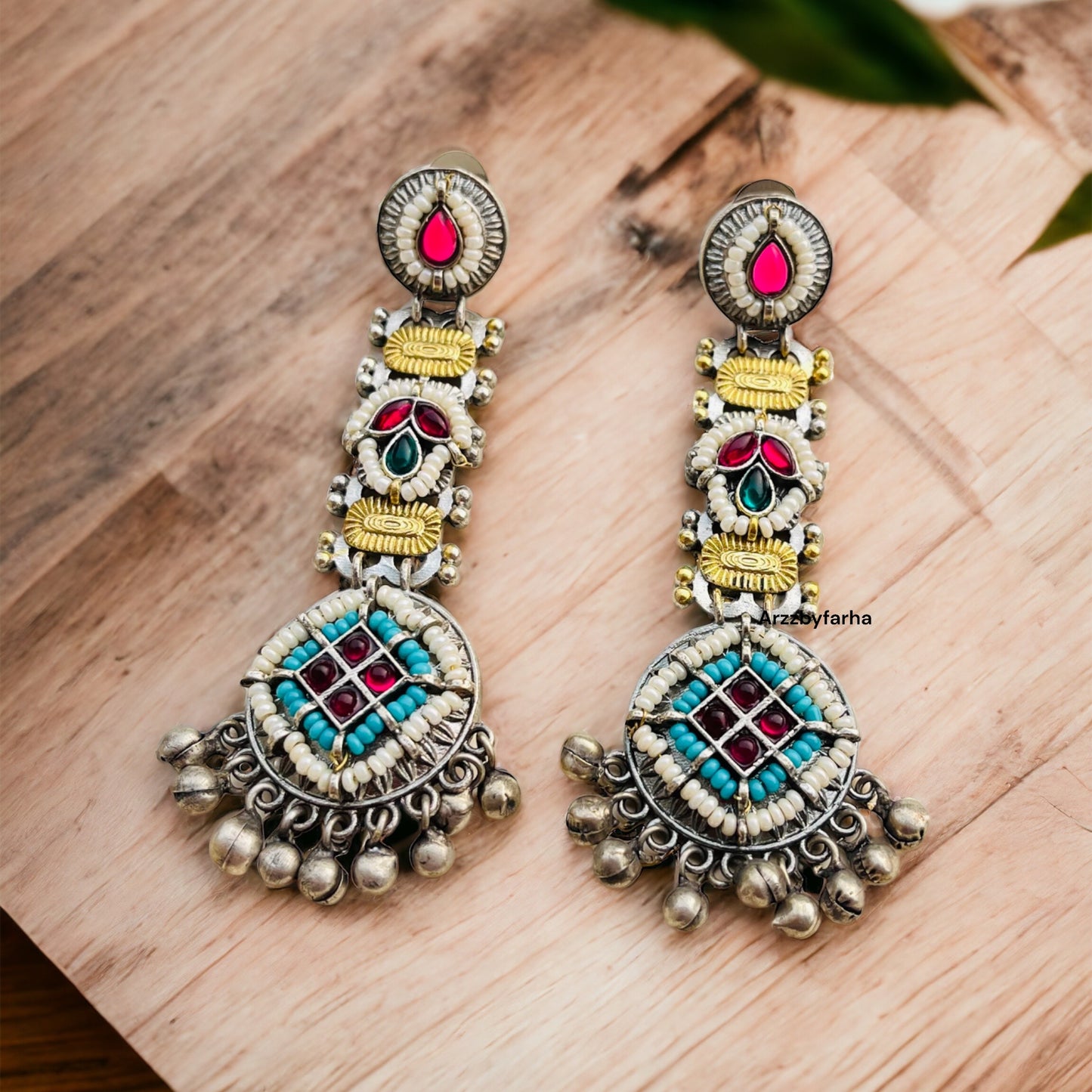 Multicolor Fusion Dangler Earrings