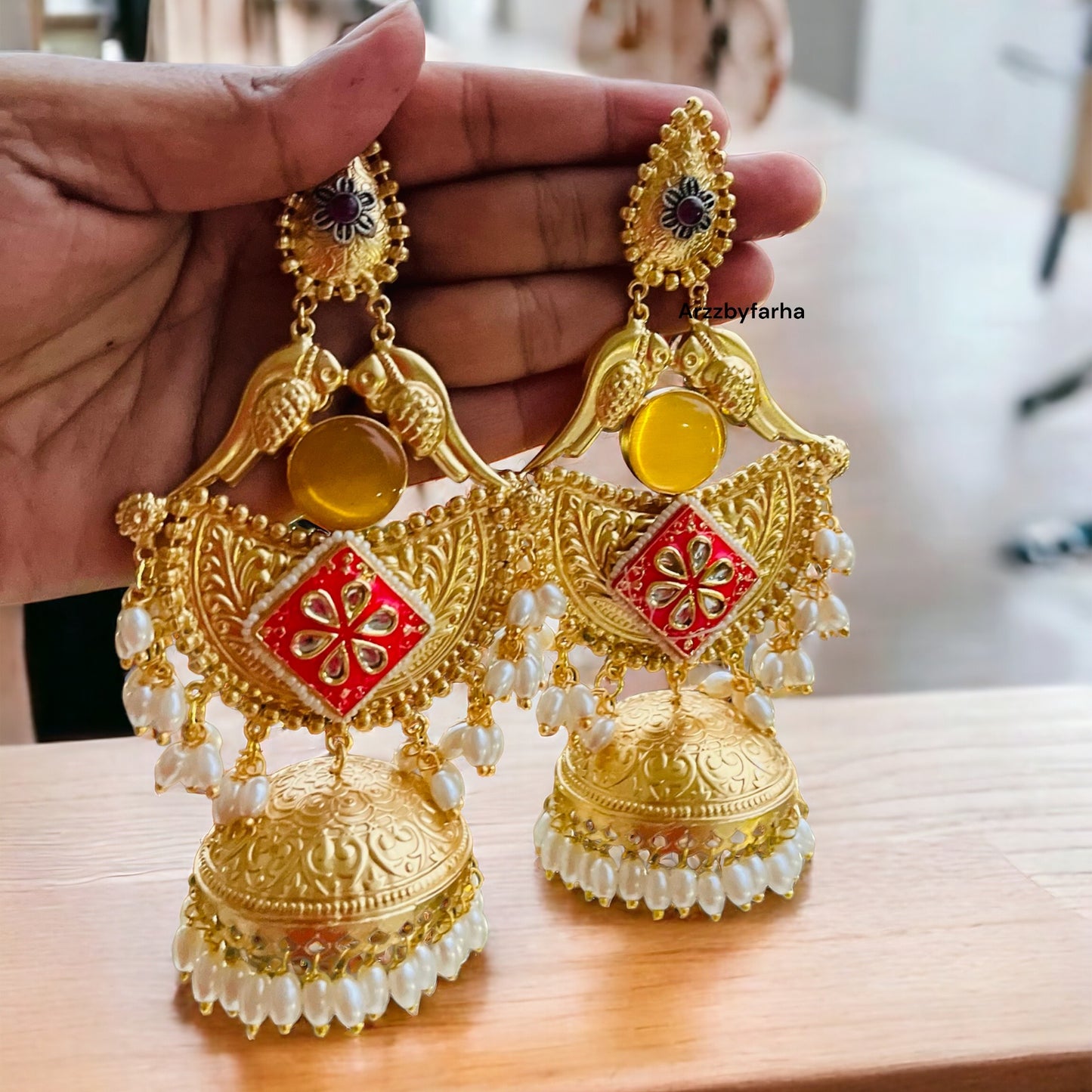 Statement Drop Jhumki Earring